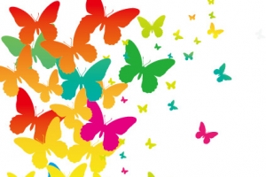 矢量飞舞的蝴蝶