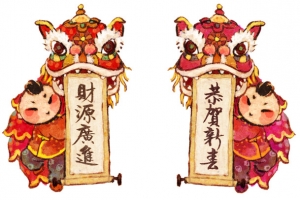 传统春节插画