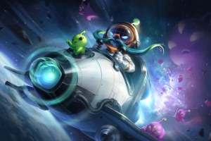 LOL英雄联盟英勇投弹手 宇航员 库奇8k游戏壁纸