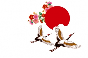 国风国潮仙鹤古风