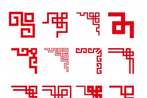 复古艺术边角