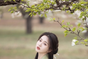 小清新 古风美女 唯美 4k手机壁纸图片