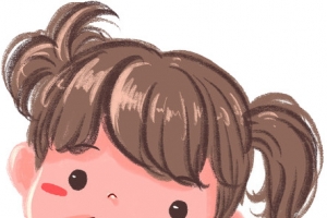 夏天吃西瓜的可爱女孩