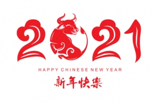 2021牛年新年字体