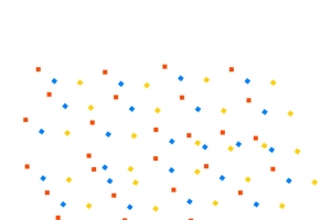 彩色卡通活动碎片