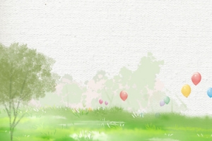绿色水彩春分极简banner海报