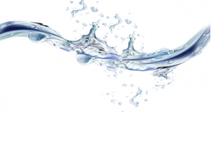 蓝色水花水流飞溅效果元素