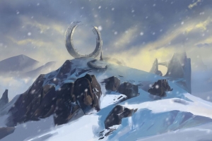 3840x2160 山脉 雪 冬天 门户网站 艺术壁纸 背景