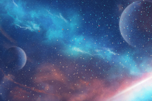 手绘唯美星空设计