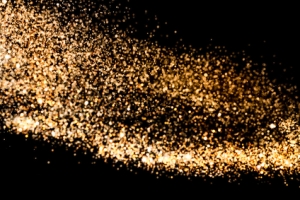 金色砂砾大气火光黑色banner