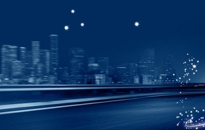 互联网商务科技夜景banner背景