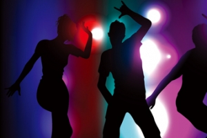 音乐夜店炫酷剪影背景banner