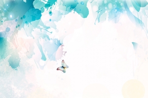 淘宝小清新文艺水墨夏天清爽banner