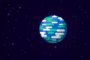 3840x2160 行星 恒星 空间 艺术 矢量壁纸 背景
