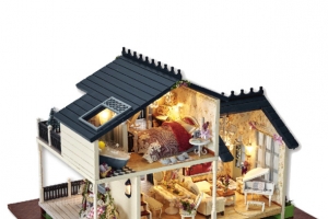 diy小屋仿真建筑拼装玩具