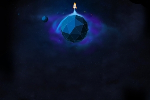 蓝色神秘星球海报