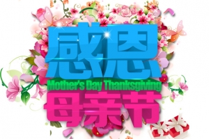 感恩母亲节艺术字