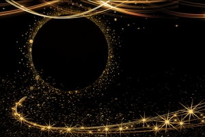 黑金大气年度盛典banner