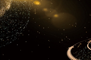 金光黑金星空banner背景