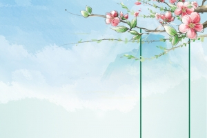 绿色春天清明节宣传海报