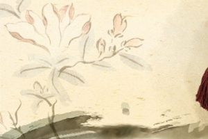 复古风莲花背景高清PNG透明素材-banner海报设计免费下载