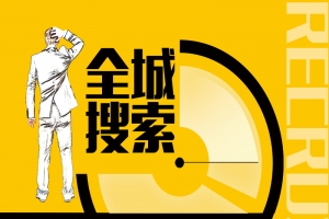 全城搜索卡通简约海报