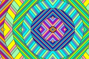 圆形 条纹 彩色 抽象 4k壁纸 3840x2160