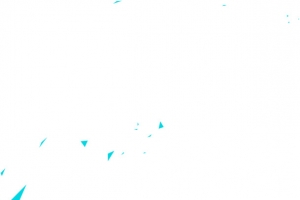 蓝色漂浮三角形海报
