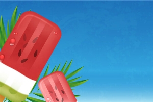 夏天来了冷饮促销banner