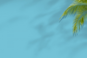 蓝色背景海边夏日
