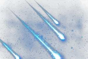 蓝色流星雨光效PNG