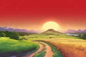 《勇者斗恶龙 创造者(Dragon Quest Builders)》游戏风景4k壁纸