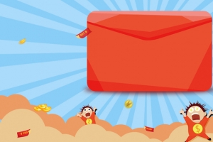 投资理财扁平蓝色红色海报banner