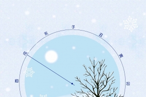 创意小雪24二十四节气海报