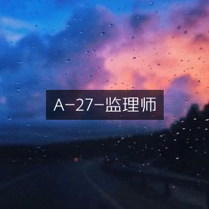 A-27监理师，专业指导与优化