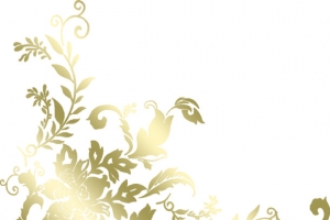 黄色渐变婚礼花纹封面