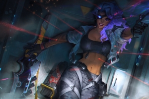 英雄联盟lol 沙漠玫瑰 灵能特工 莎弥拉4k游戏壁纸
