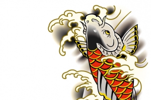 图案鱼鲤鱼