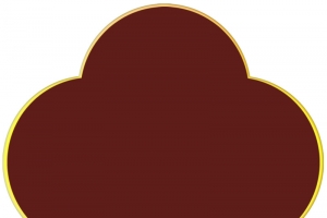 红色梅花形状边框装饰