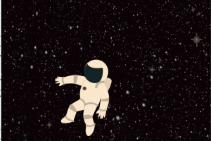 卡通太空宇宙星星地球