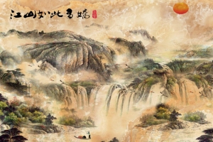 国画山水风景画