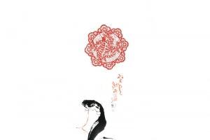 中国风水墨蛇
