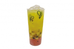 夏季百香果水果茶