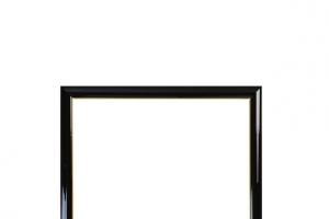 黑色木质相框高清PNG透明装饰边框设计素材免费下载