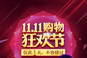 双11购物狂欢节主图