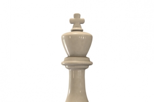一个白色国际象棋