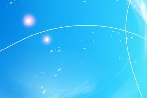 天蓝色卡通童趣天空背景banner装饰