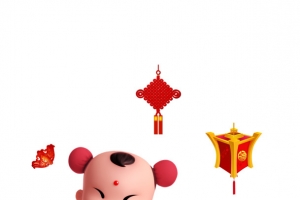 中国风传统福娃春节元素