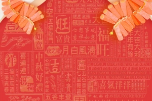 恭贺新春猪年大吉背景素材