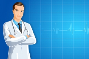 蓝色男科诊疗医疗背景banner